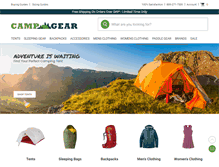 Tablet Screenshot of campgear.com